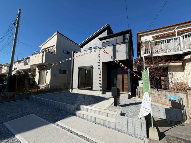 越谷市大沢新築戸建ての外観|安心の長期優良住宅認定物件！