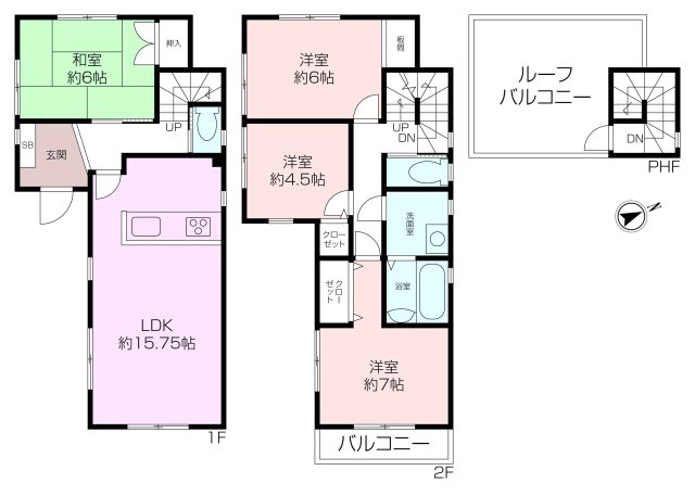 ＊室内リフォーム施工＿ルーフバルコニー付！＊＿太田和1丁目中古戸建の画像