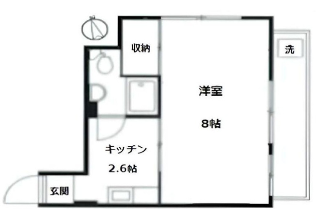 【間取り】 | 椎名町マイコーポ | 東向きのお部屋なので、陽当たり・通風良好です！

