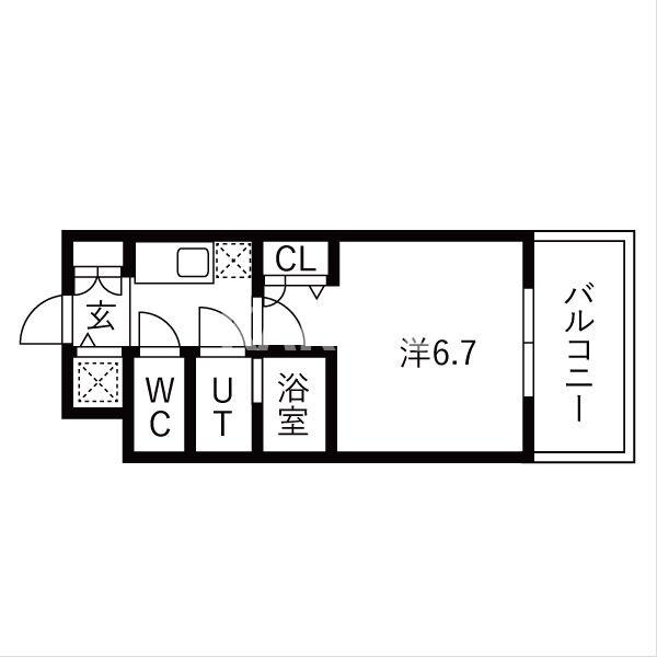 ワールドアイ大阪East Cityの間取り
