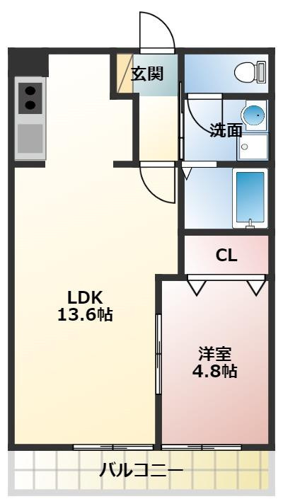 メゾンドユウゼンの間取り