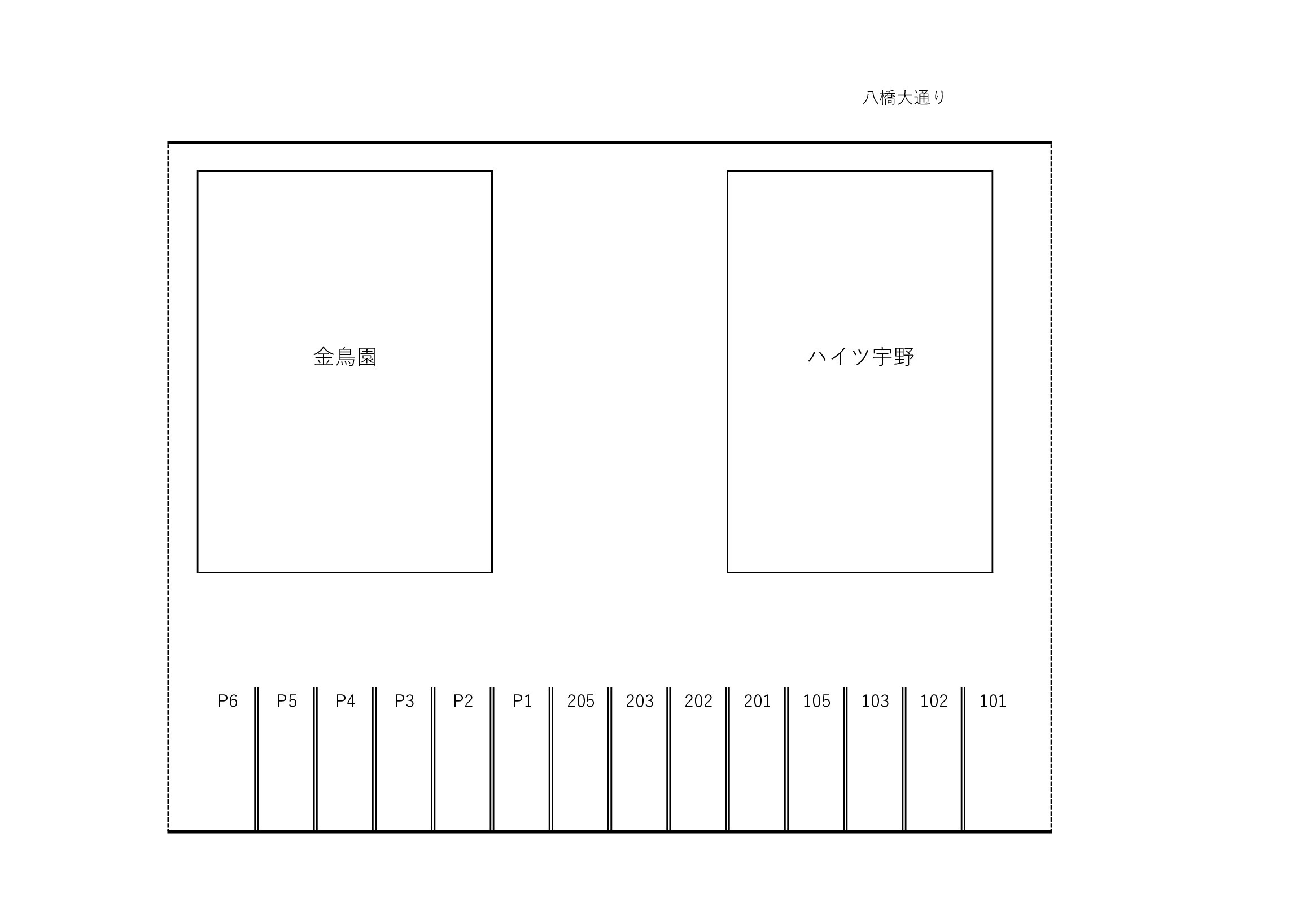ハイツ宇野の区画図