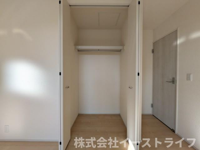 【新築戸建】　いわき市泉町5丁目第2　長期優良住宅の収納|クローゼットが完備されていることにより、収納家具等の購入費用を抑えることが出来ます！