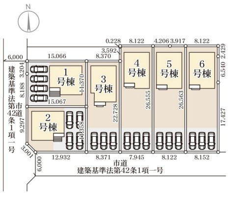 【新築戸建】　いわき市泉町5丁目第2　長期優良住宅の区画図|区画図です。
