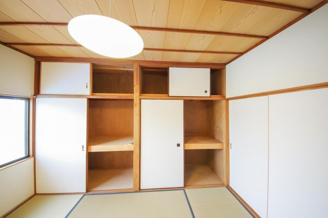 野田通1/2貸家の収納|2F和室6帖押入れ
