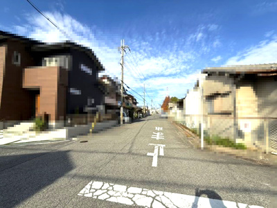 【前面道路含む現地写真】 | 【プレイワーク鳥飼本町】鳥飼北小・建築条件なし・更地渡し・土地22.0坪 | 前面道路含む現地写真です