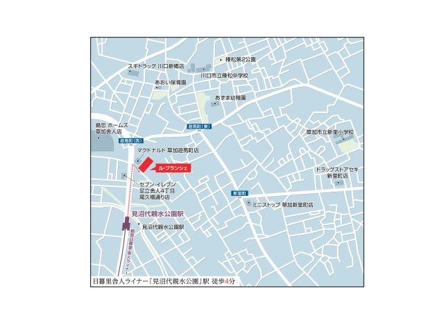 ル・プランシェの地図