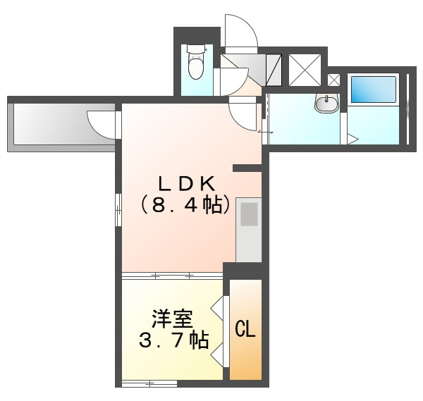 アシェント医大前の間取り