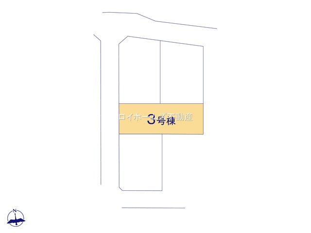 【区画図】 | 一宮市木曽川町黒田字北野黒144-1『仲介料無料』新築戸建て | 3号棟