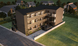 落ち着いた雰囲気の外観です