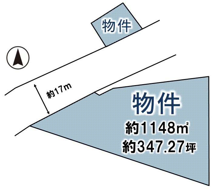 筑西市下江連の土地図
