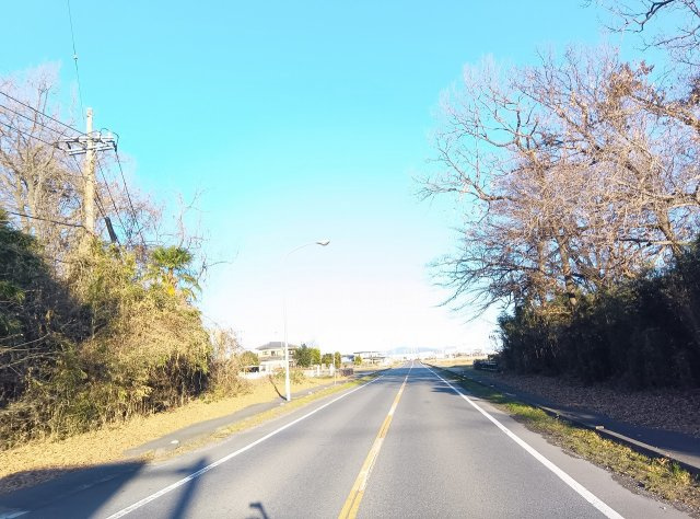筑西市下江連の前面道路含む現地写真