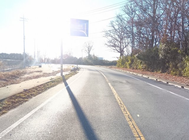 筑西市下江連の前面道路含む現地写真