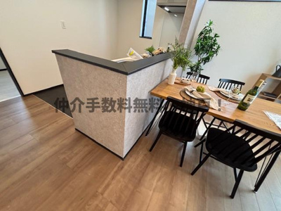 【キッチン】 | 神戸市須磨区北須磨タウン　新築戸建H-1号棟　仲介手数料無料！ | きれいなキッチンです