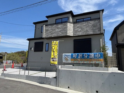 【外観】 | 神戸市須磨区北須磨タウン　新築戸建H-1号棟　仲介手数料無料！ | 外観は落ち着いています