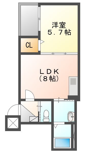 アシェント医大前の間取り