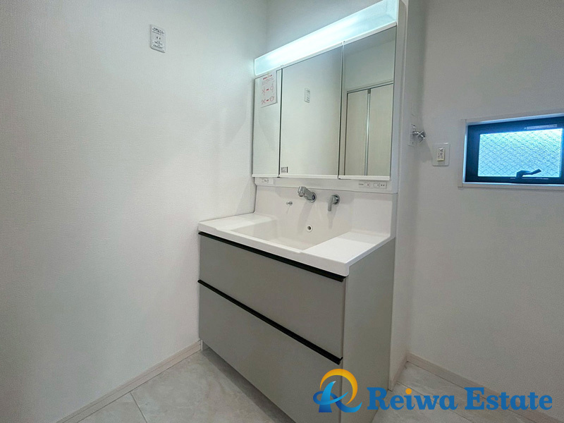 新築戸建　茅ヶ崎市香川4丁目の独立洗面台