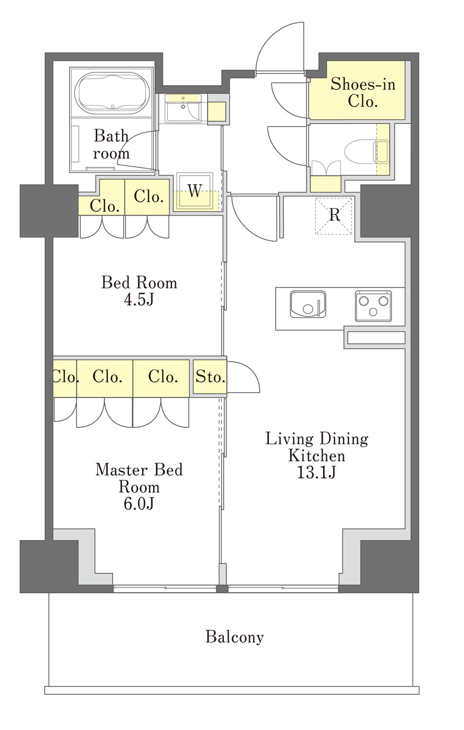 プライムメゾン江古田の杜ウェストの間取り