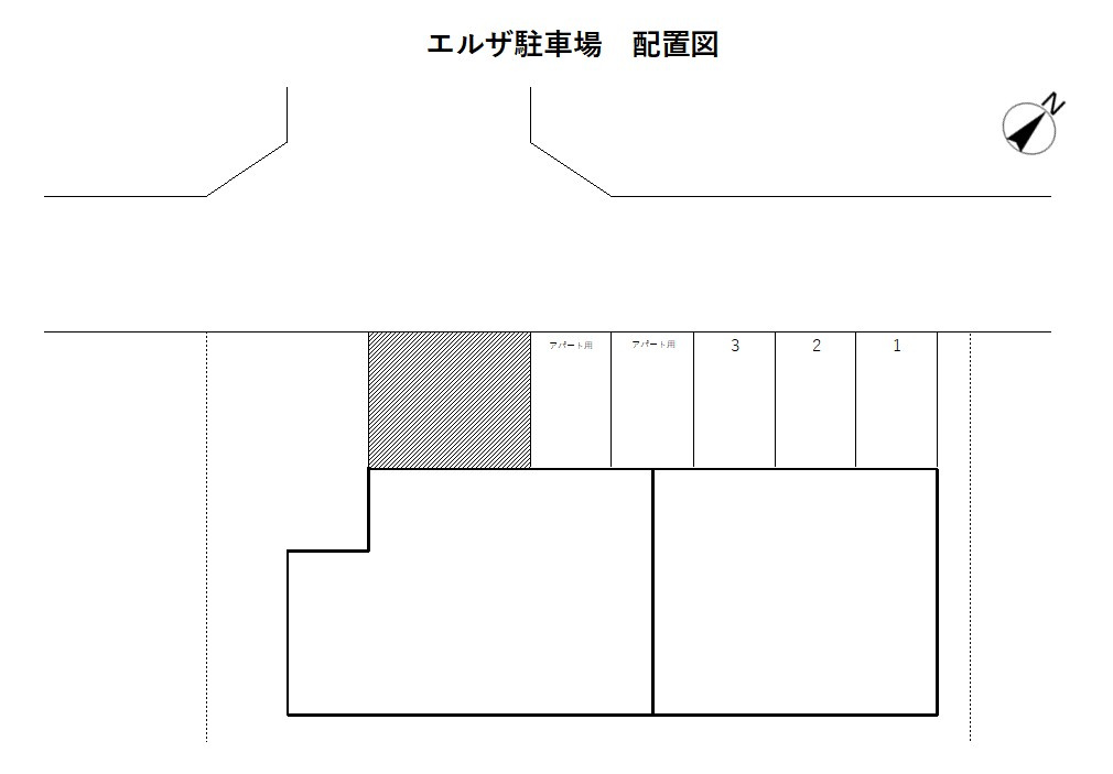 エルザ駐車場の区画図