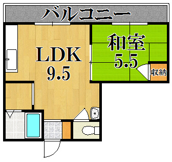 サニーコート菜畑の間取り