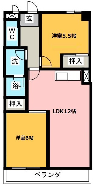 ソレアード川添の間取り