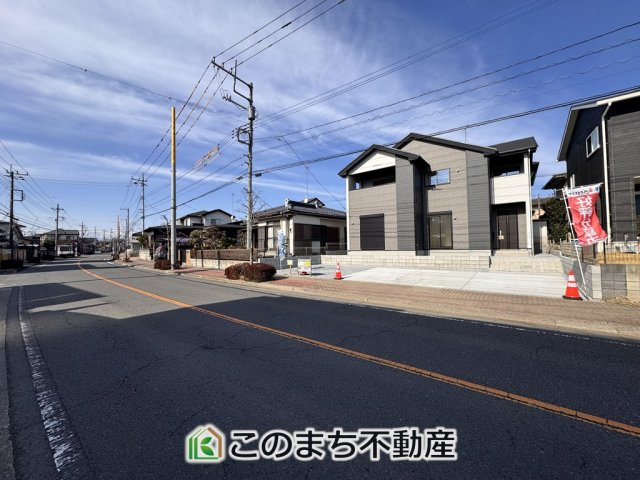 リガーレ宇都宮市さつき6期　1号棟の前面道路含む現地写真|前面道路含む現地写真