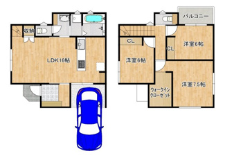 【間取り】 | 百舌鳥本町２丁　新築一戸建