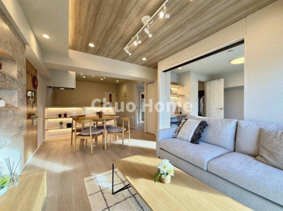 【キッチン】 | ニックハイム渋江公園 | 視界に広がりを生むオープンなキッチン。料理や片付けをしながら、家族との会話を楽しんだり、リビングで遊ぶ子どもを見守れます。ご見学時には家具の配置などもイメージしながらぜひご覧になって見て下さい。