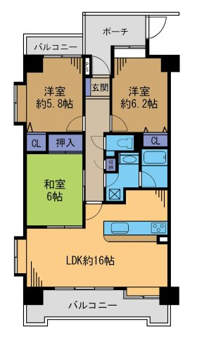 メゾン上福岡の間取り