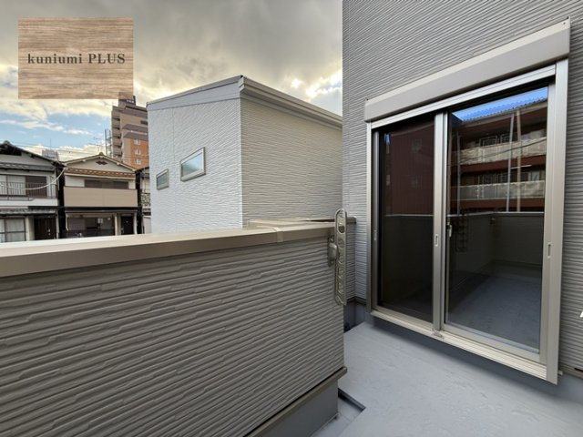 東大阪市南上小阪　B号地のバルコニー