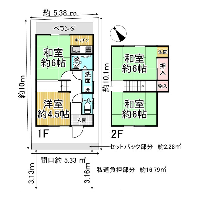 吉田本町　土地の土地図