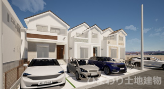 【外観】 | 厚木市金田  5号棟 4期 | イメージパース（完成時に現況と異なる場合は現況優先となります）