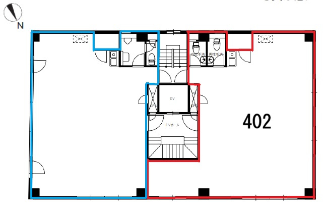 八丁堀共同ビルの間取り