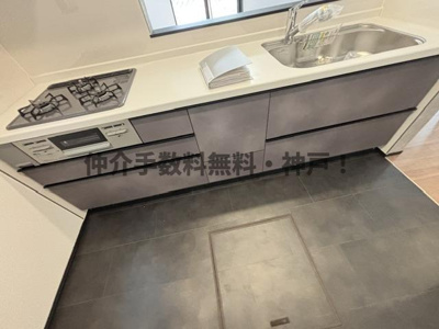 【キッチン】 | 神戸市須磨区北須磨タウン　新築戸建I-4号棟　仲介手数料無料！ | 使いやすいキッチンです