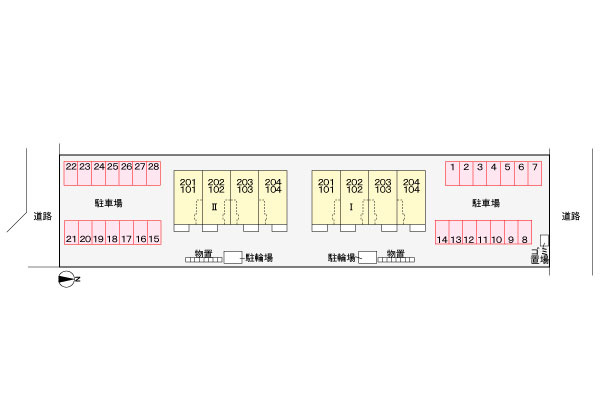 アマーレ　ルオーゴ　Ⅱの駐車場|駐車場