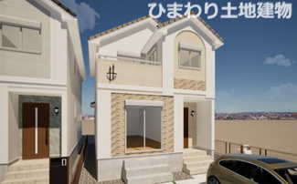 【外観】 | 厚木市金田  7号棟 4期 | イメージパース（完成時に現況と異なる場合は現況優先となります）