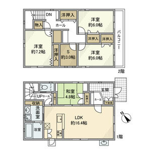 昭和町戸建　　刈谷市近郊の賃貸ならクラスホーム刈谷店の間取り