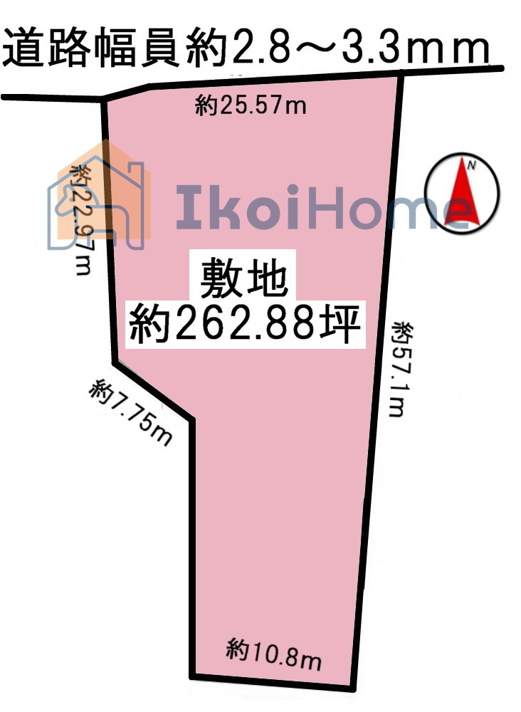 神戸市西区水谷2丁目　土地の土地図|●年中無休：当日予約可●広大な土地！建物は売主にて解体撤去予定！