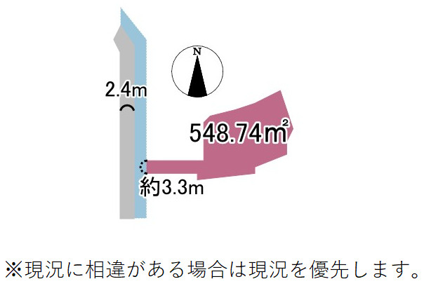 売土地　賀茂郡松崎町の土地図|自然豊かな立地です。