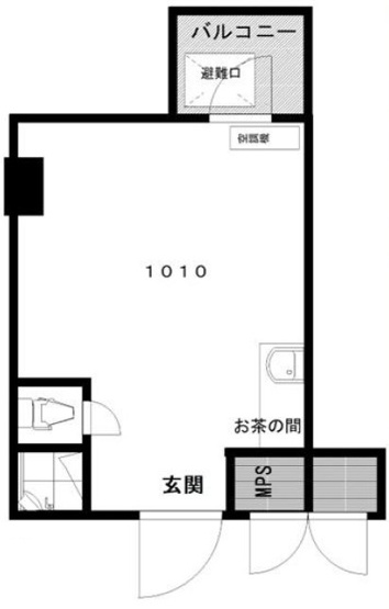 【間取り】 | ドミール池袋 | 現在空室です。倉庫利用しています。
