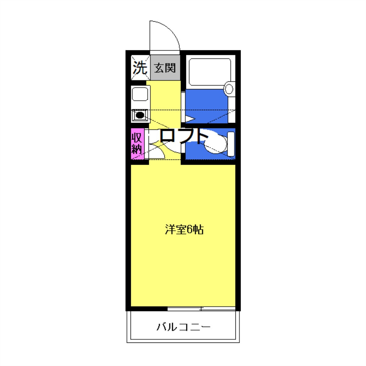厚木市三田南３丁目のアパートの間取り|間取りは現況優先