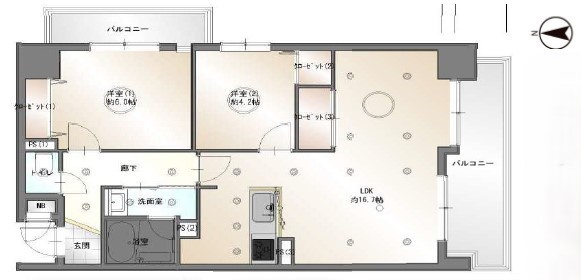 エスリード今福　2階