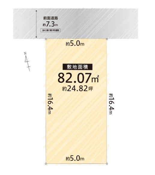 大阪市旭区高殿4丁目　土地の土地図