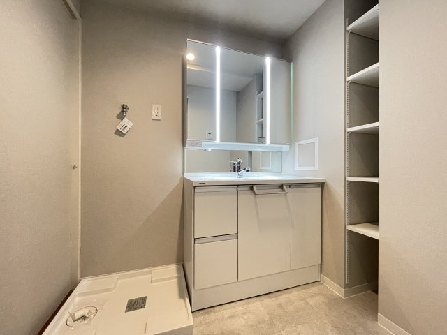 ライオンズマンション宝塚武庫川町の洗面所|スペースが確保できる洗面所です