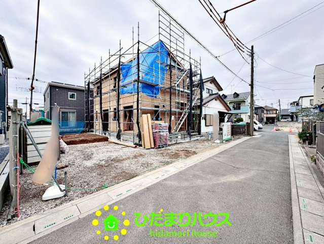 宮代町道佛1丁目　新築一戸建ての前面道路含む現地写真|2026/2/2　撮影