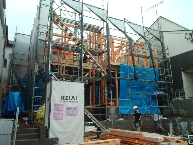 川越市田町　4LDK+カースペース付き　新築戸建の外観