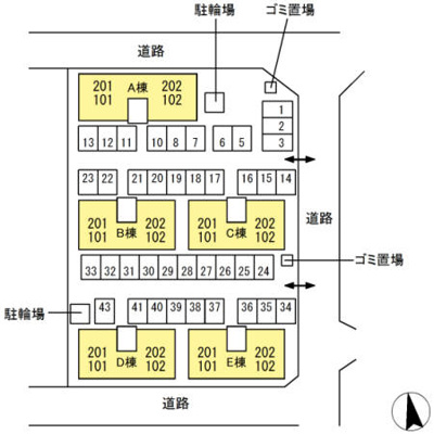 【区画図】 | グリーンスクエアB棟