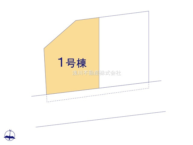 八王子市　子安町　新築一戸建て　４期の区画図|～南4ｍ道路に面しています～