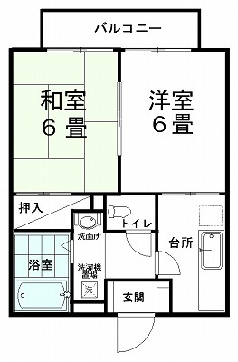 ジュネス結城　D棟の間取り
