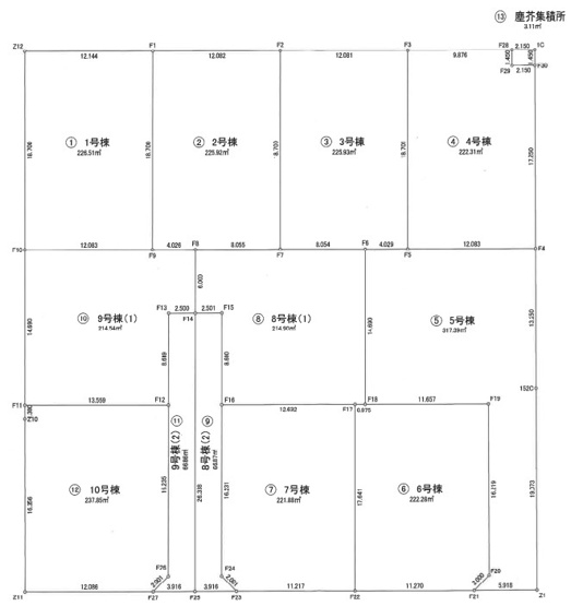 【土地図】 | 太田市西新町　売土地　6号地